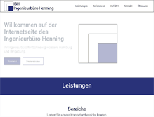 Tablet Screenshot of ib-henning.com